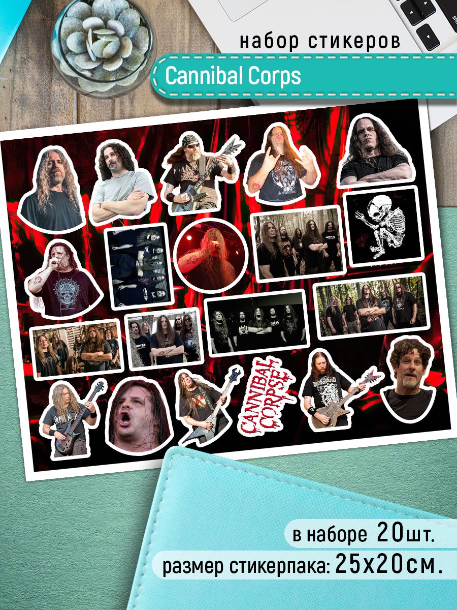 

Наклейки Клейкие Наклейки Cannibal Corpse SHN_143_20x25