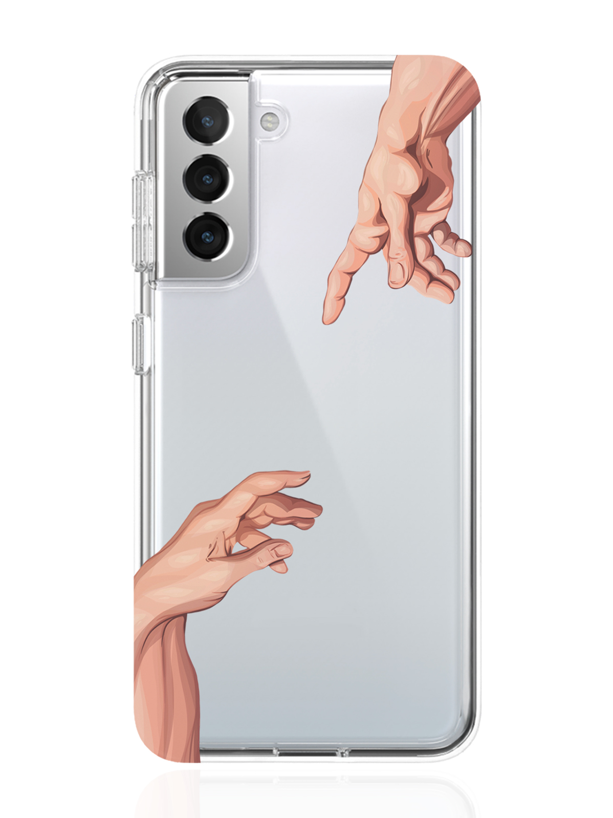 

Чехол MustHaveCase для Samsung Galaxy S21 Сотворение Адама прозрачный, Samsung Galaxy S21 Сотворение Адама