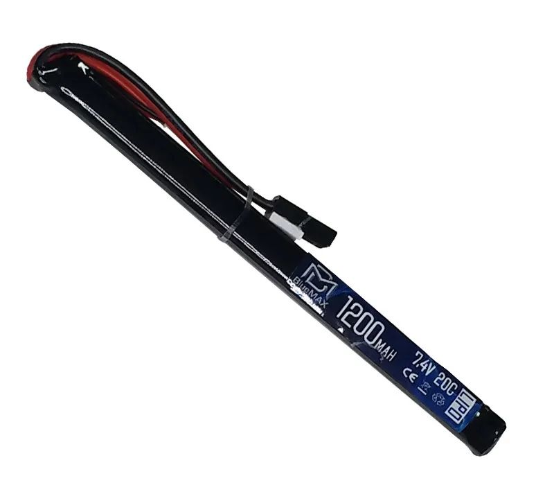 

Аккумулятор BlueMAX 7.4V Lipo 1200mAh 20C slim AK stick 11.5x17x185mm АК-серия под крышку