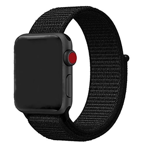 

Ремешок нейлоновый для Apple Watch 42/44мм (26), черный, на липучке