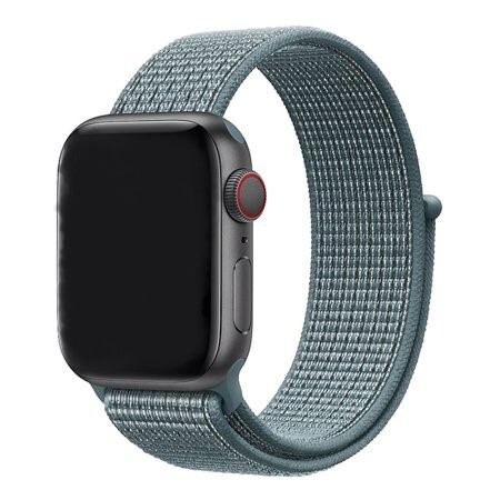 

Ремешок нейлоновый для Apple Watch 42/44мм (23), тусклый синий, на липучке
