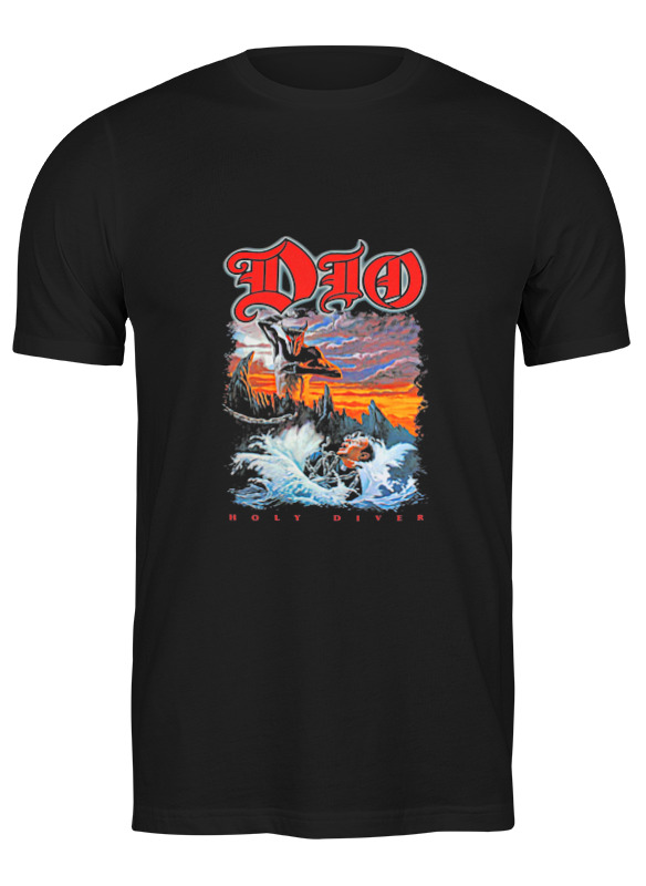 

Футболка мужская Printio Ronnie james dio черная L, Черный, Ronnie james dio