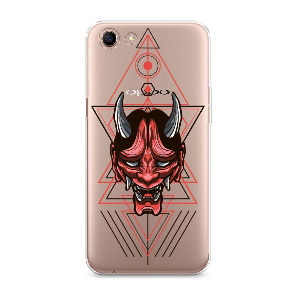 

Чехол для Oppo A83 "Hanya Oni mask", Серый;красный;черный, 250150-4