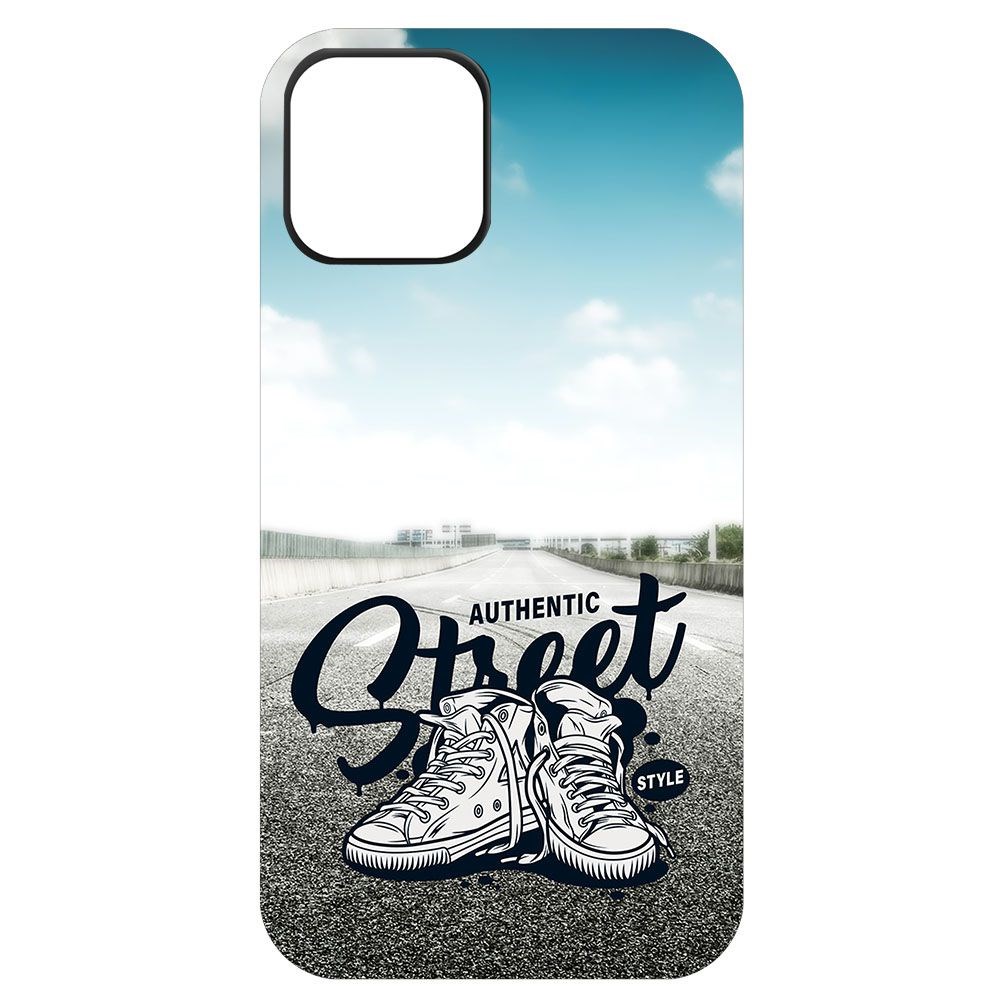 Чехол-накладка Krutoff Soft Case Кроссовки мужские Уличный стиль для iPhone 12 mini черный