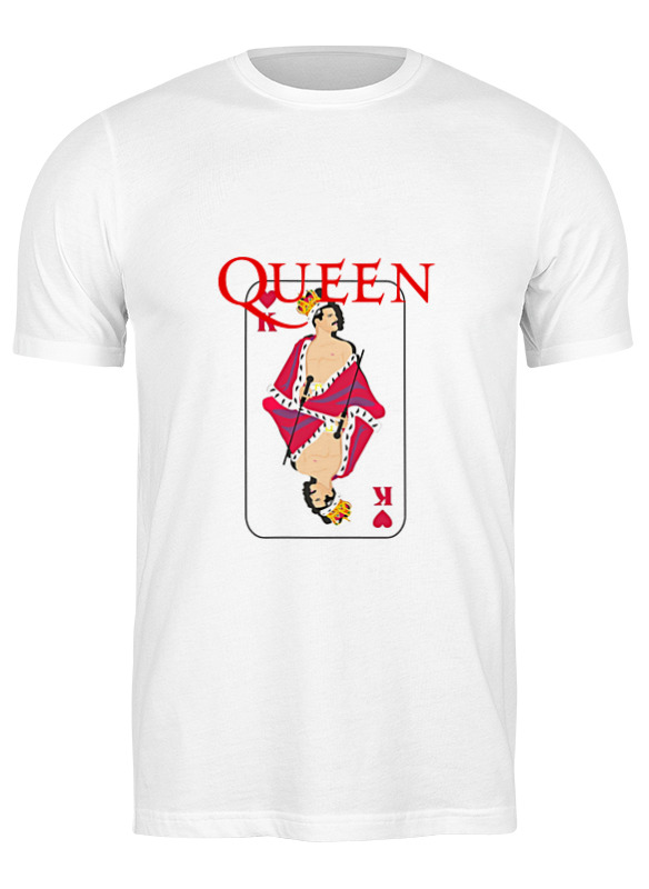 фото Футболка мужская printio freddie mercury - queen белая l
