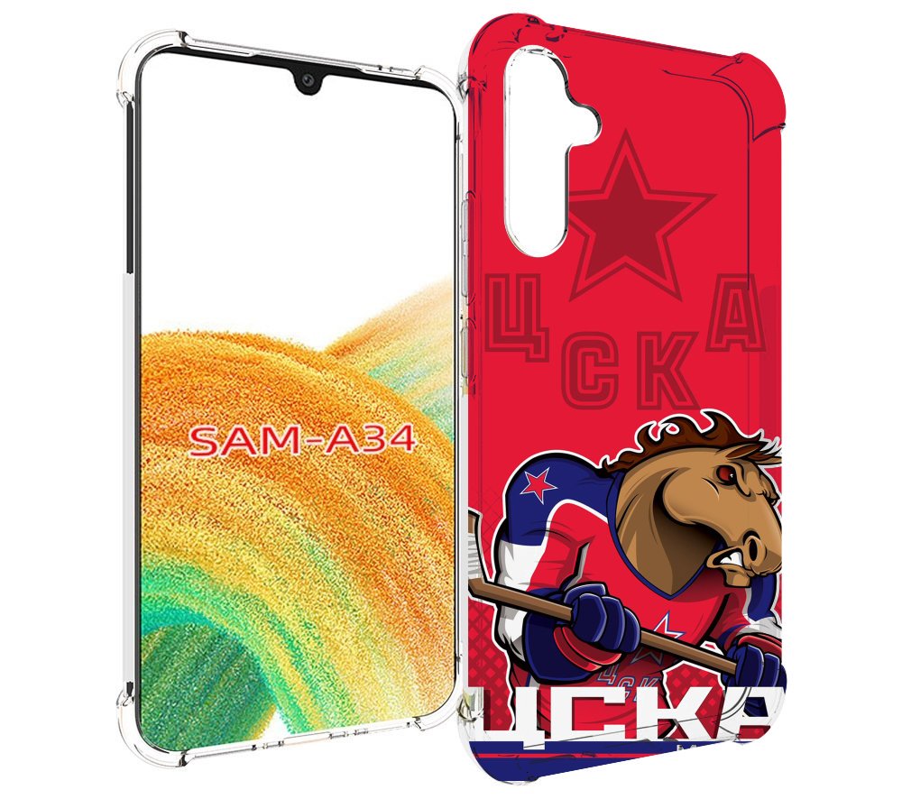 

Чехол MyPads хк цска мужской для Samsung Galaxy A34, Tocco