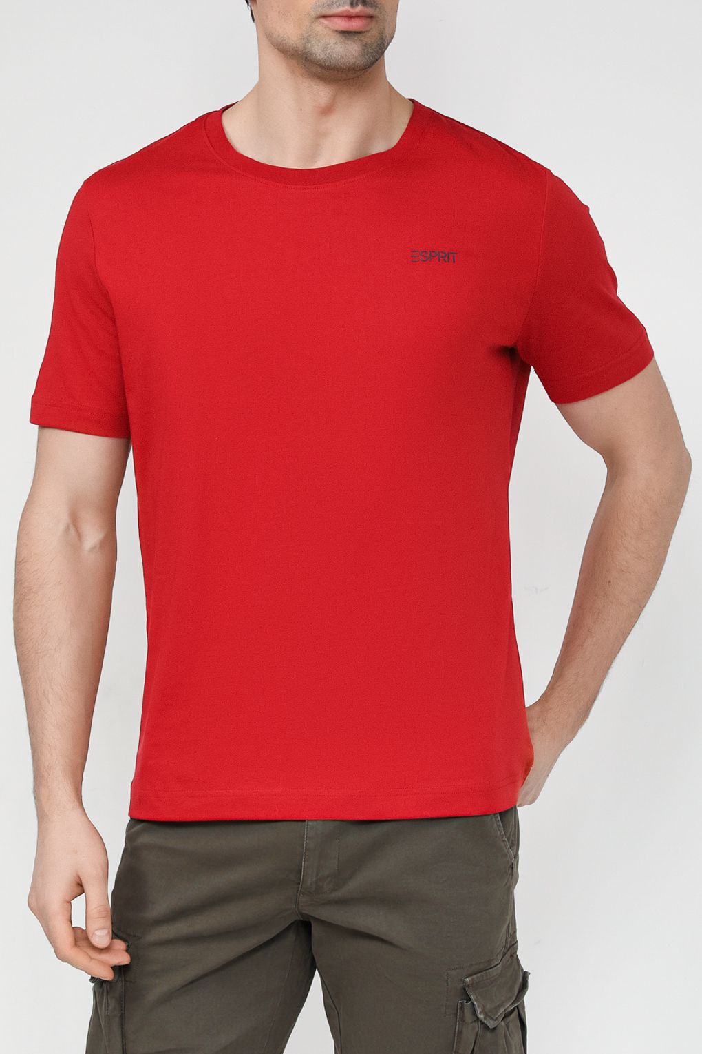 

Футболка мужская Esprit Casual 014EE2K308 красная S, Красный, 014EE2K308