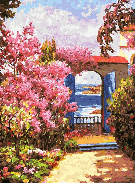 

Картина по номерам Белоснежка Летнее спокойствие, 30x40, Летнее спокойствие