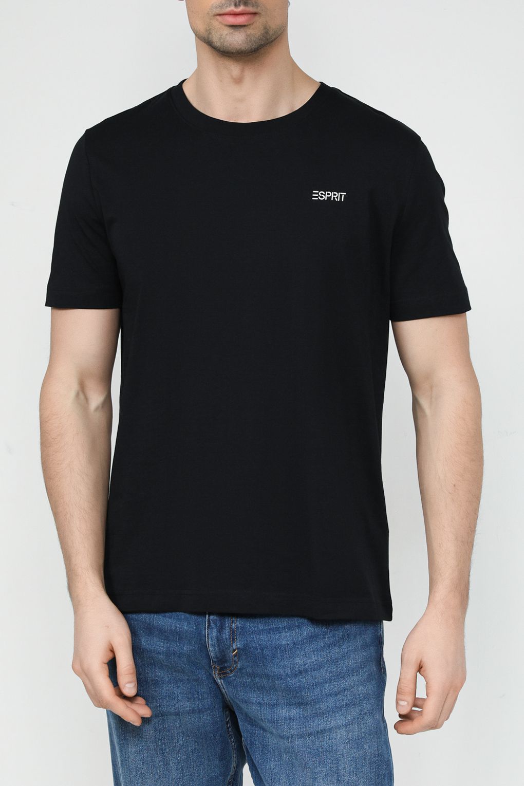 

Футболка мужская Esprit Casual 014EE2K308 черная M, Черный, 014EE2K308