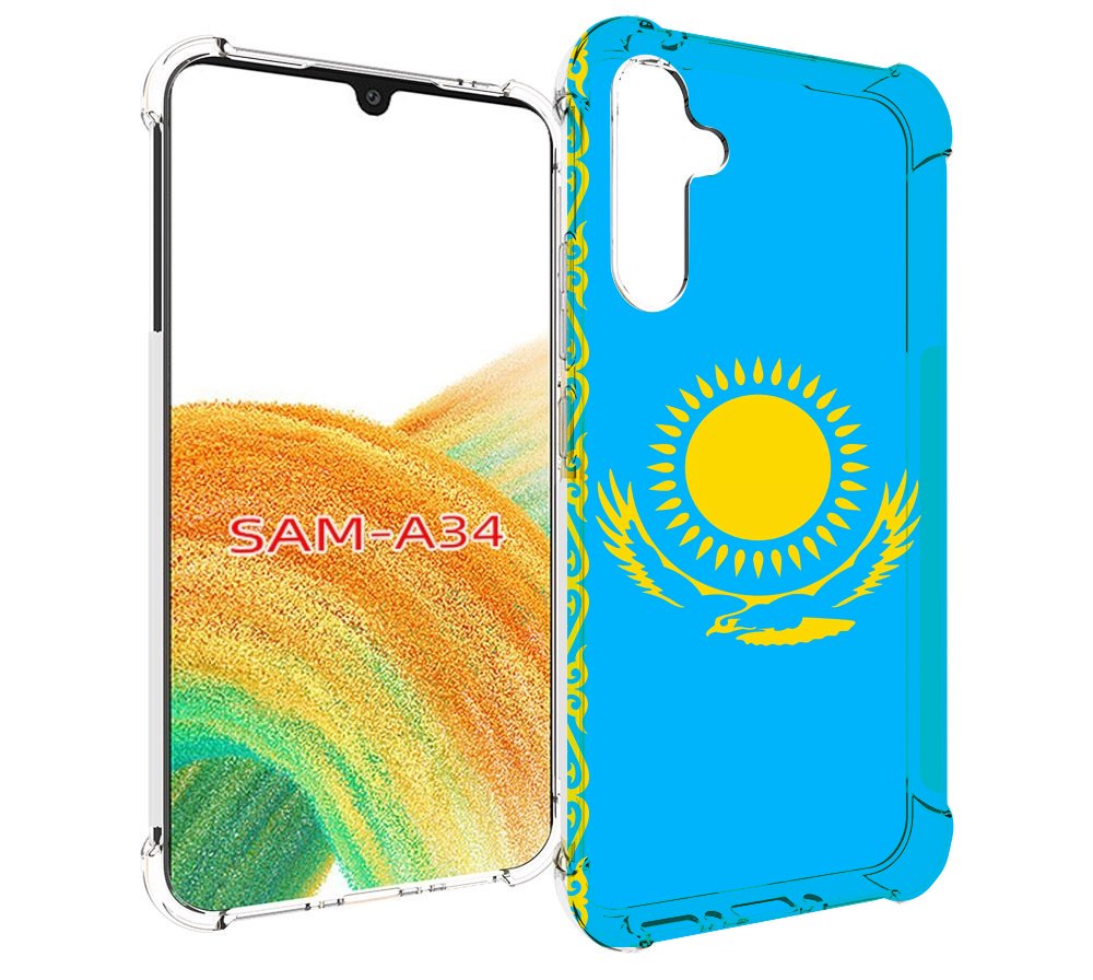 

Чехол MyPads флаг Казахстана-1 для Samsung Galaxy A34, Tocco