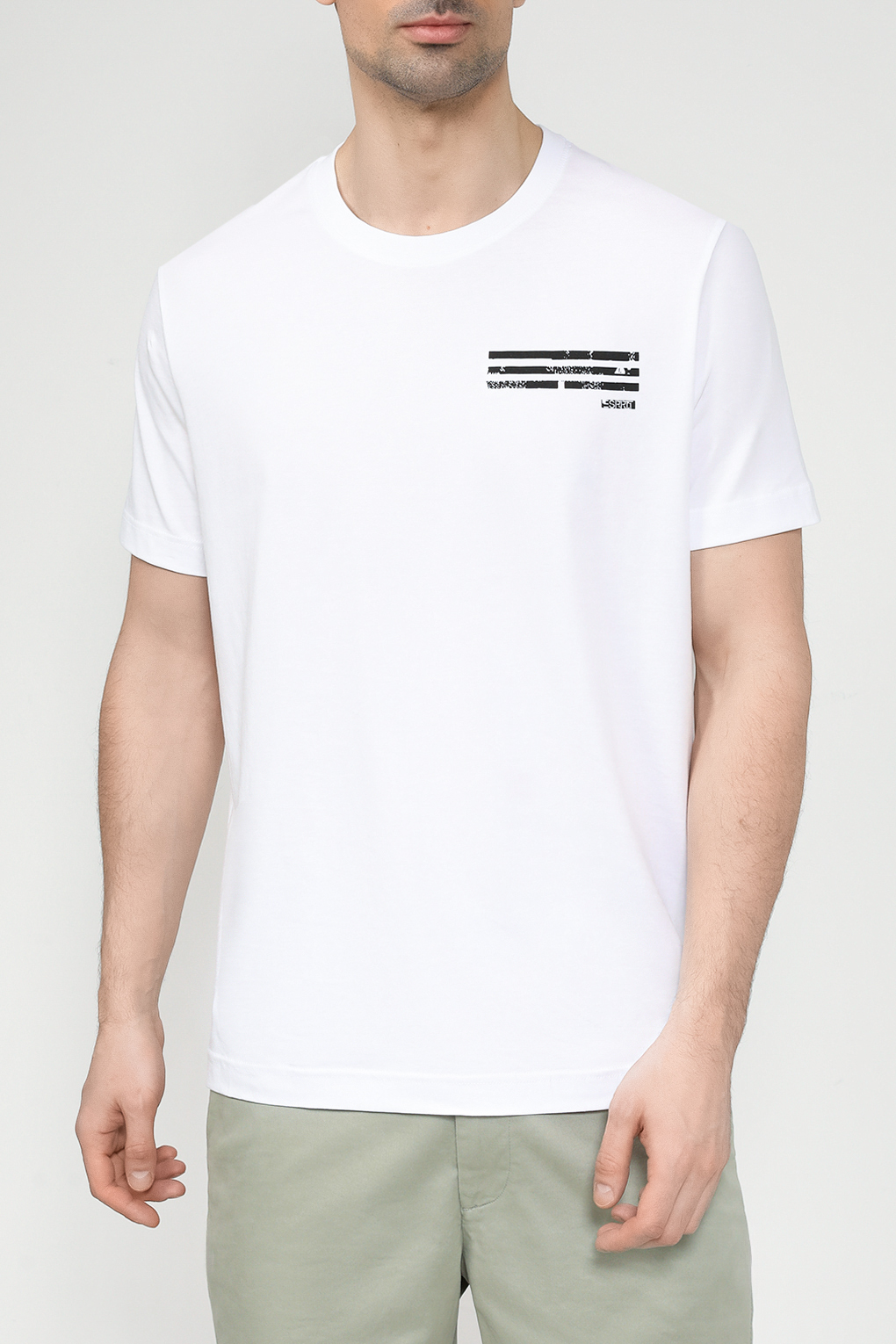 

Футболка мужская Esprit Casual 034EE2K321 белая M, Белый, 034EE2K321