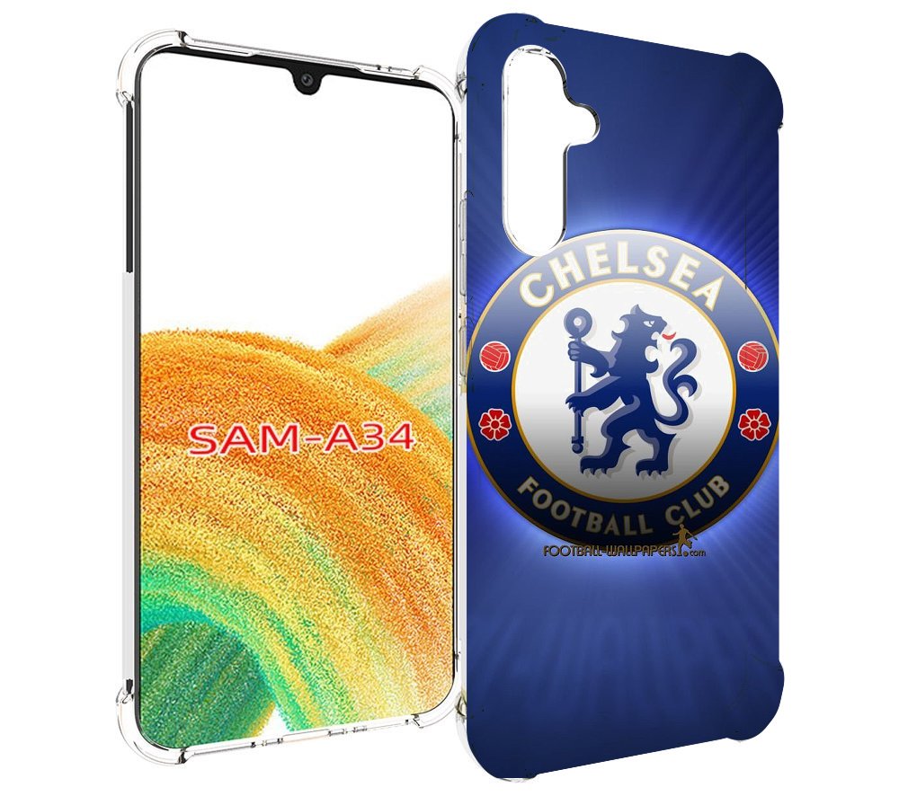 

Чехол MyPads фк челси лондон мужской для Samsung Galaxy A34, Tocco