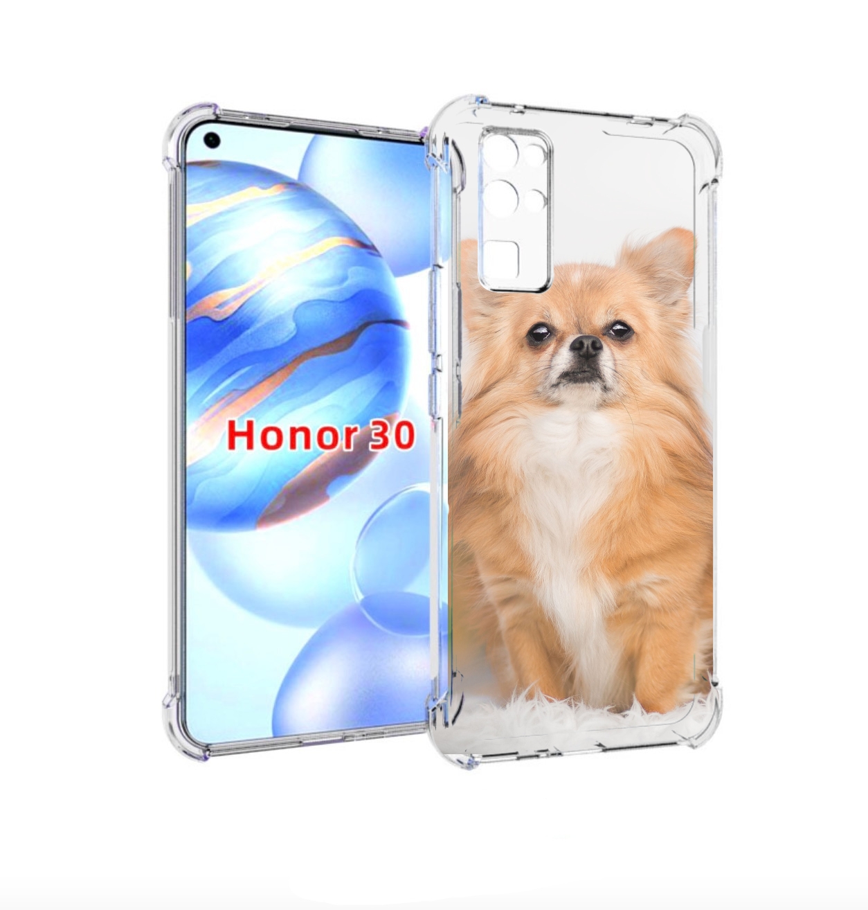 

Чехол бампер MyPads чихуа хуа для Honor 30 (BMH-AN10) противоуда, Прозрачный, Tocco