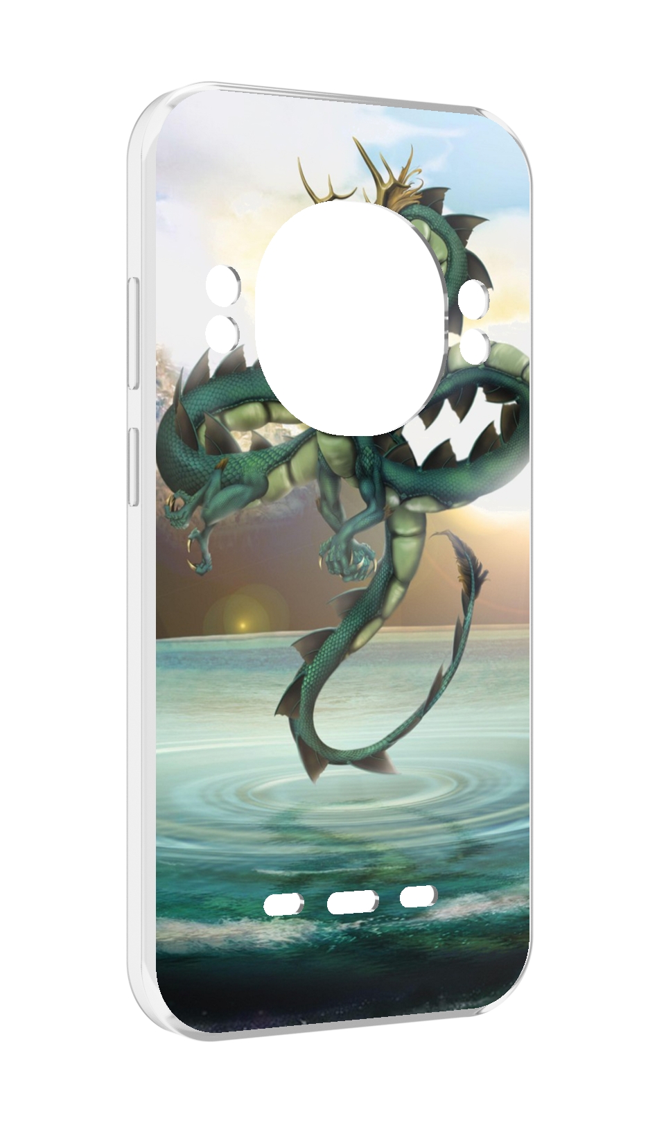 

Чехол Mypads Водяной-Дракон для Ulefone Power Armor 16 Pro, Прозрачный, Tocco