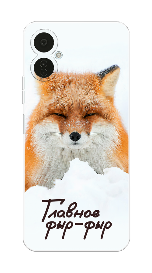 

Чехол на Tecno Camon 19 Neo "Снежный фыр-фыр", Оранжевый;белый;коричневый, 302350-1