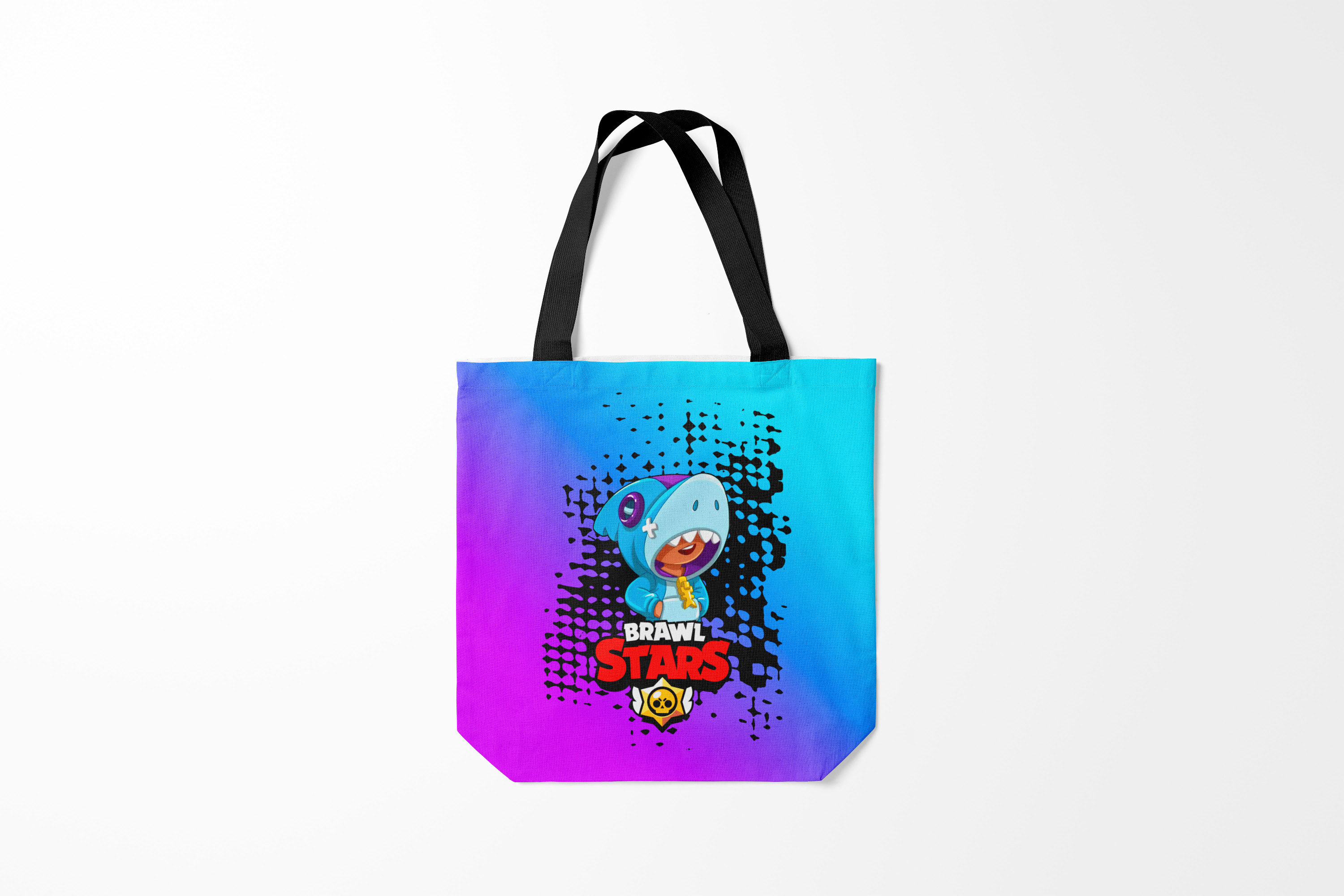 

Сумка шoппер унисекс Burnettie Brawl Stars SHARK., черный, Brawl Stars SHARK.