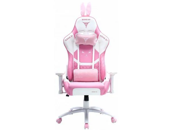 Игровое компьютерное кресло ZONE 51 BUNNY Pink, белый, розовый