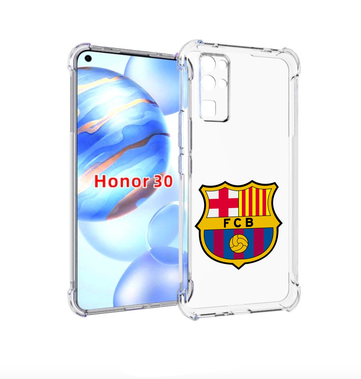 

Чехол бампер MyPads фк-барселона-2 для Honor 30 (BMH-AN10) проти, Прозрачный, Tocco