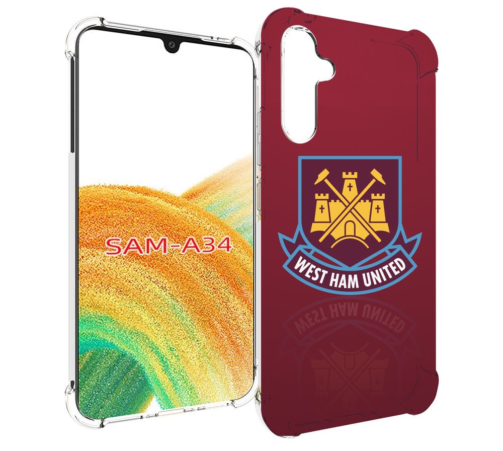 

Чехол MyPads фк вест хэм мужской для Samsung Galaxy A34, Tocco