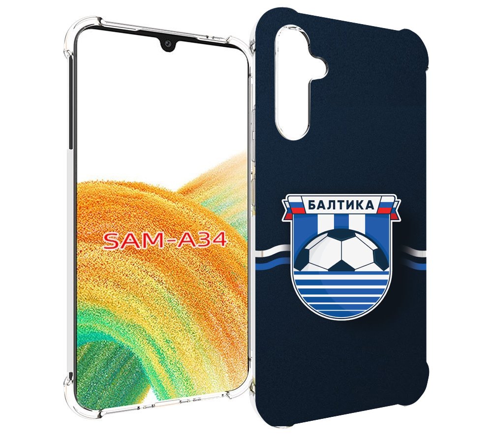 

Чехол MyPads фк балтика калининград мужской для Samsung Galaxy A34, Tocco