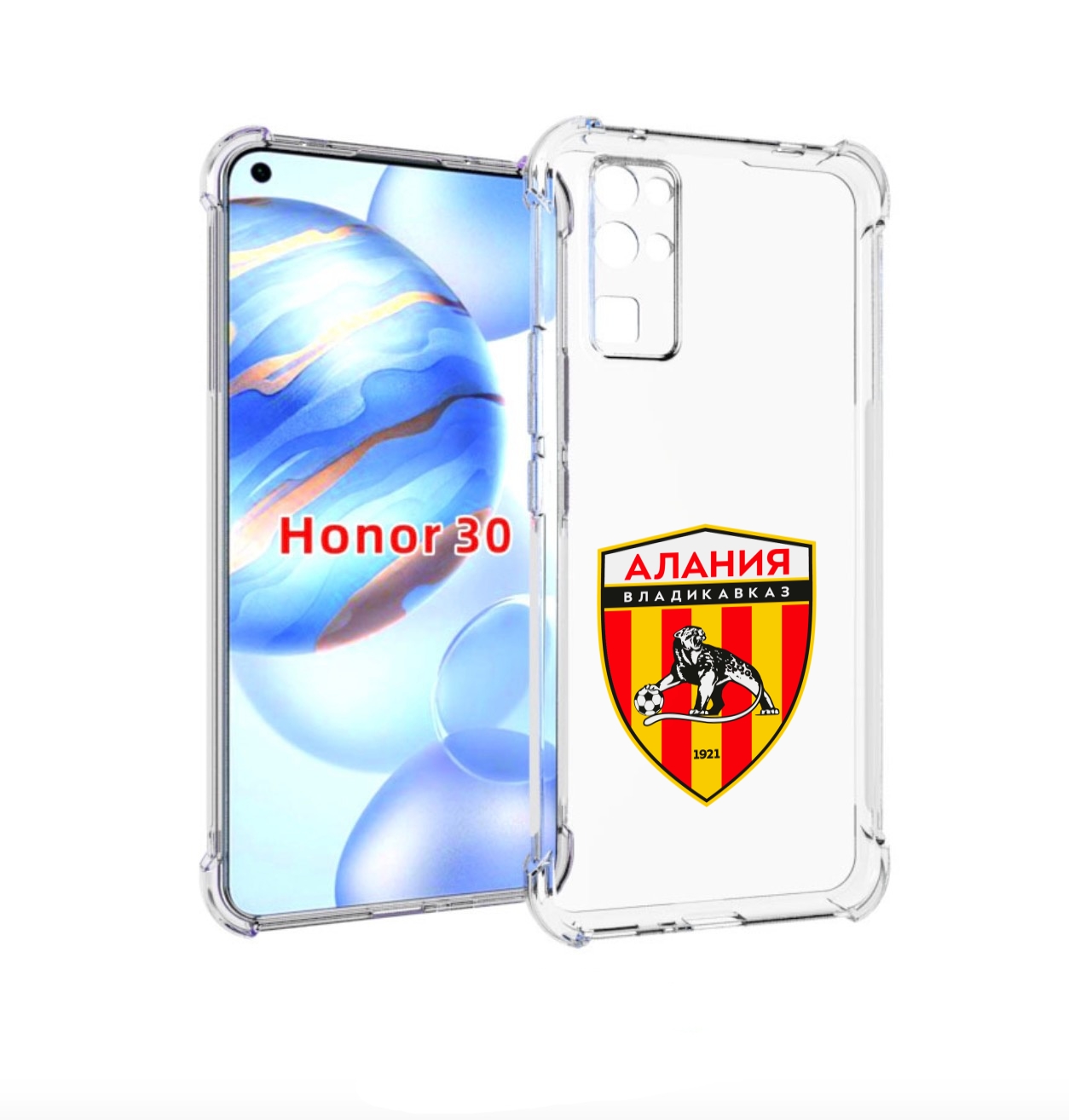 

Чехол бампер MyPads фк-алания-2 для Honor 30 (BMH-AN10) противоу, Прозрачный, Tocco