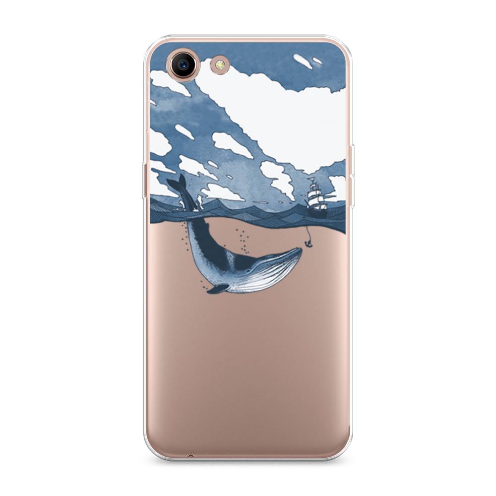 

Чехол для Oppo A83 "Большой кит", Синий, 250150-1