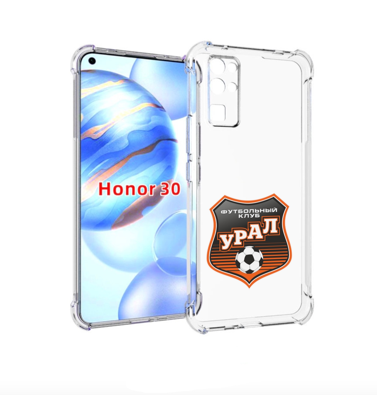 

Чехол бампер MyPads фк урал мужской для Honor 30 (BMH-AN10) прот, Прозрачный, Tocco