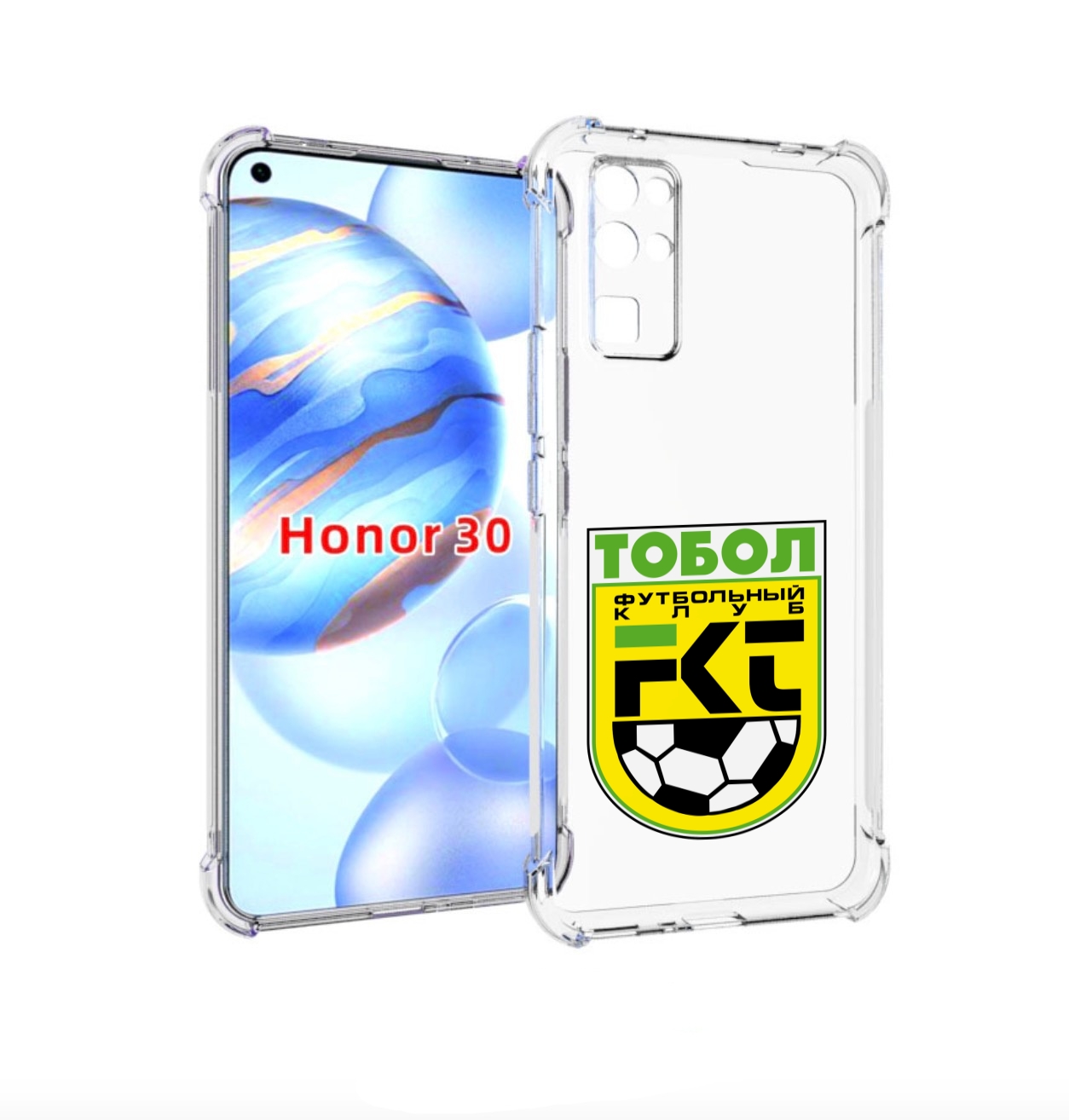 

Чехол бампер MyPads фк тобол мужской для Honor 30 (BMH-AN10) про, Прозрачный, Tocco