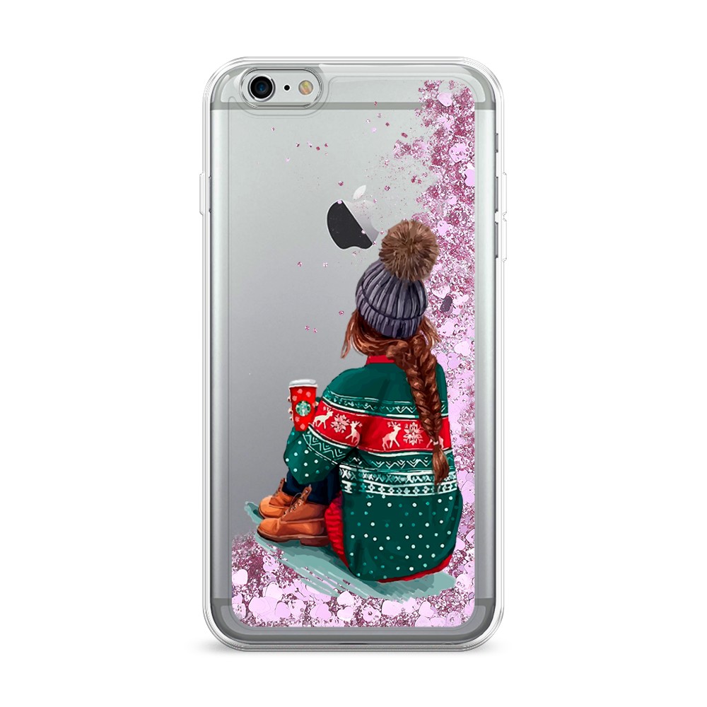 

Жидкий чехол с блестками "Winter dreams" на Apple iPhone 6 Plus, 10594-1