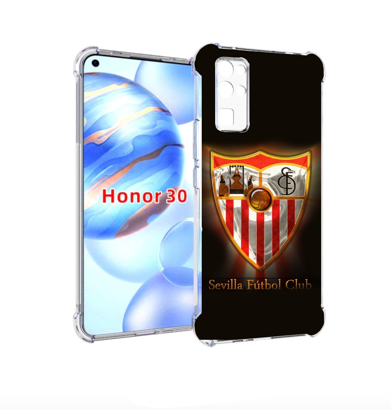 

Чехол бампер MyPads фк севилья испания мужской для Honor 30 (BMH, Прозрачный, Tocco