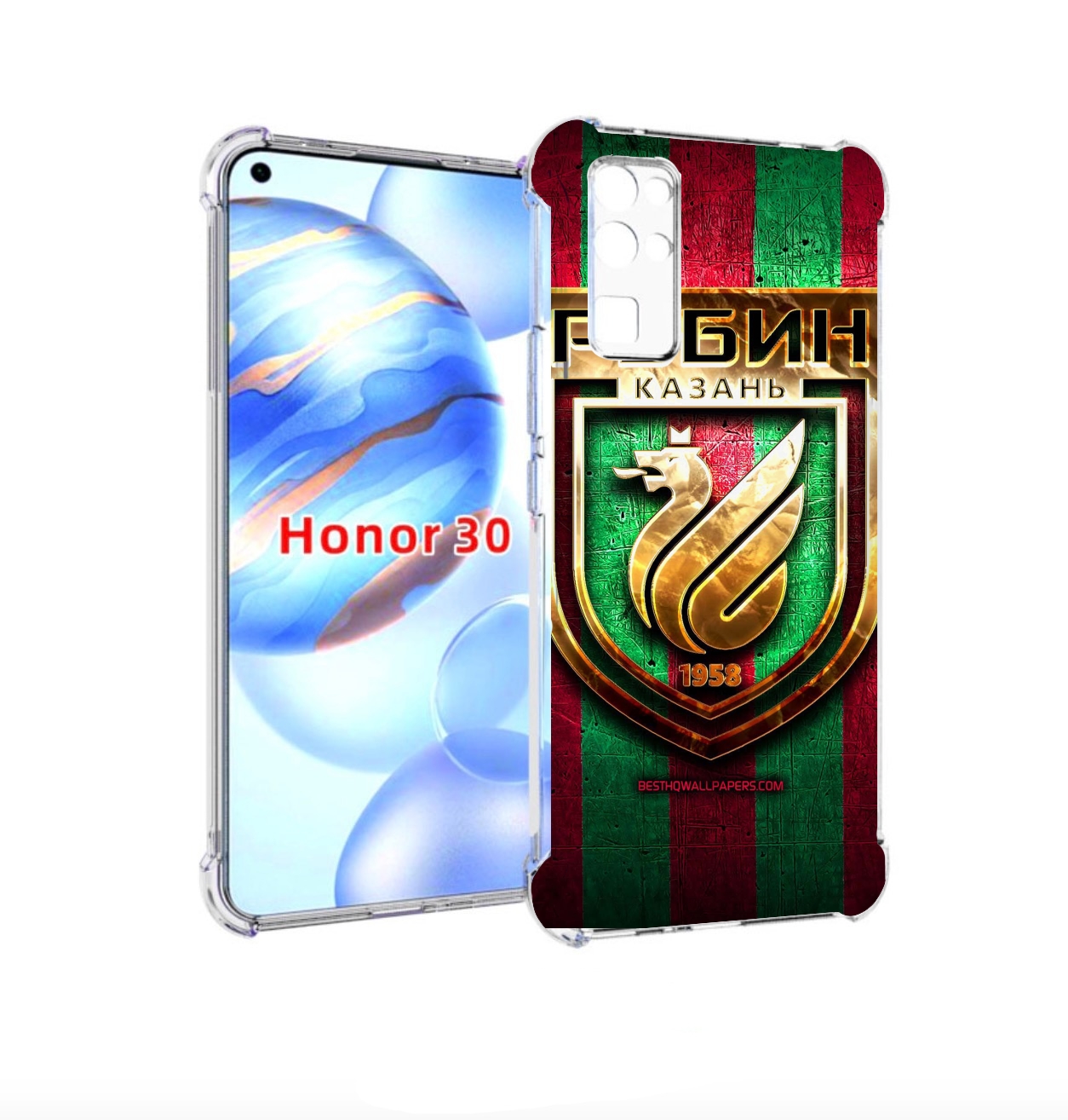 

Чехол бампер MyPads фк рубин казань для Honor 30 (BMH-AN10) прот, Прозрачный, Tocco