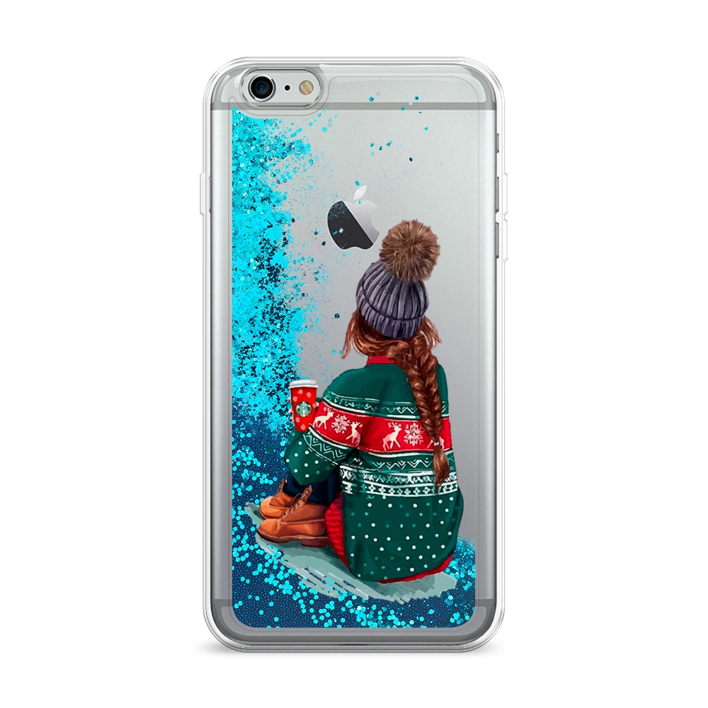 

Жидкий чехол с блестками "Winter dreams" на Apple iPhone 6 Plus, 10593-1