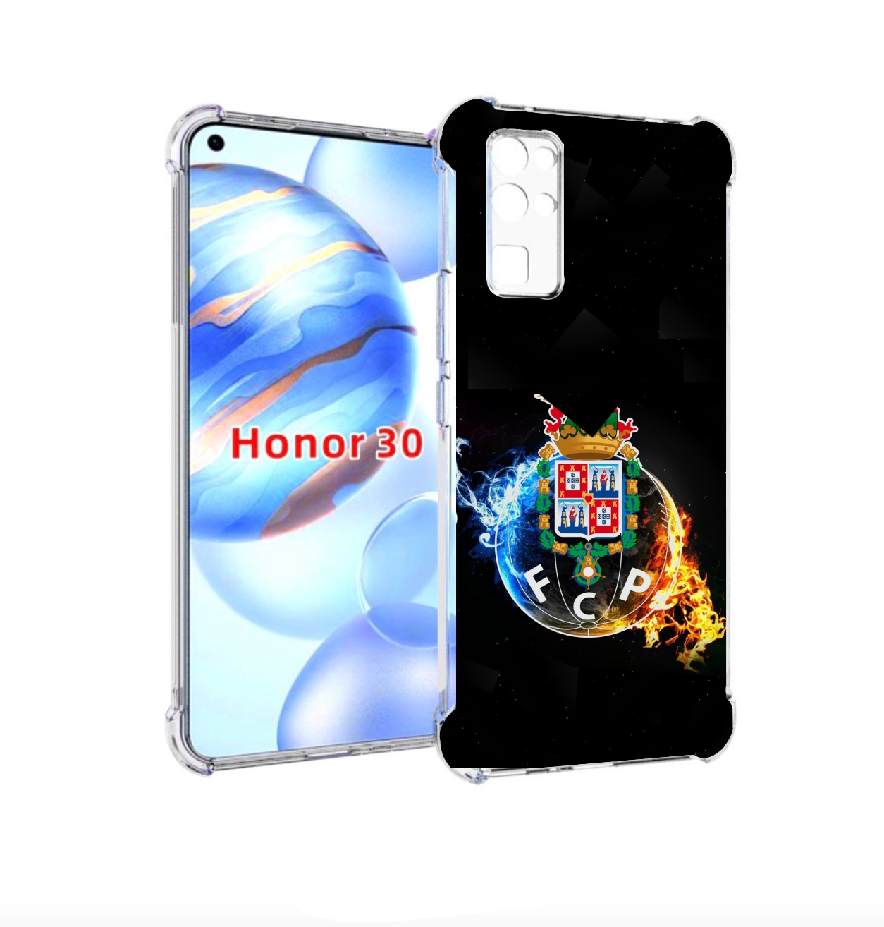 

Чехол бампер MyPads фк порту для Honor 30 (BMH-AN10) противоударный, Прозрачный, Tocco