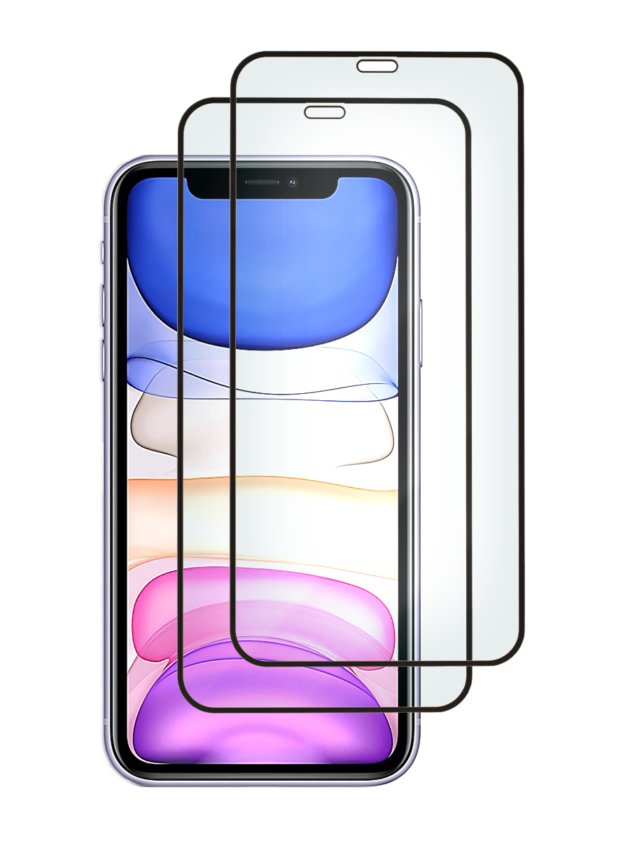 

Защитное стекло 2 шт Zibelino 5D для Apple iPhone 11, Xr 6.1" черный, ZTG-5D-APL-11-SET2-BLK