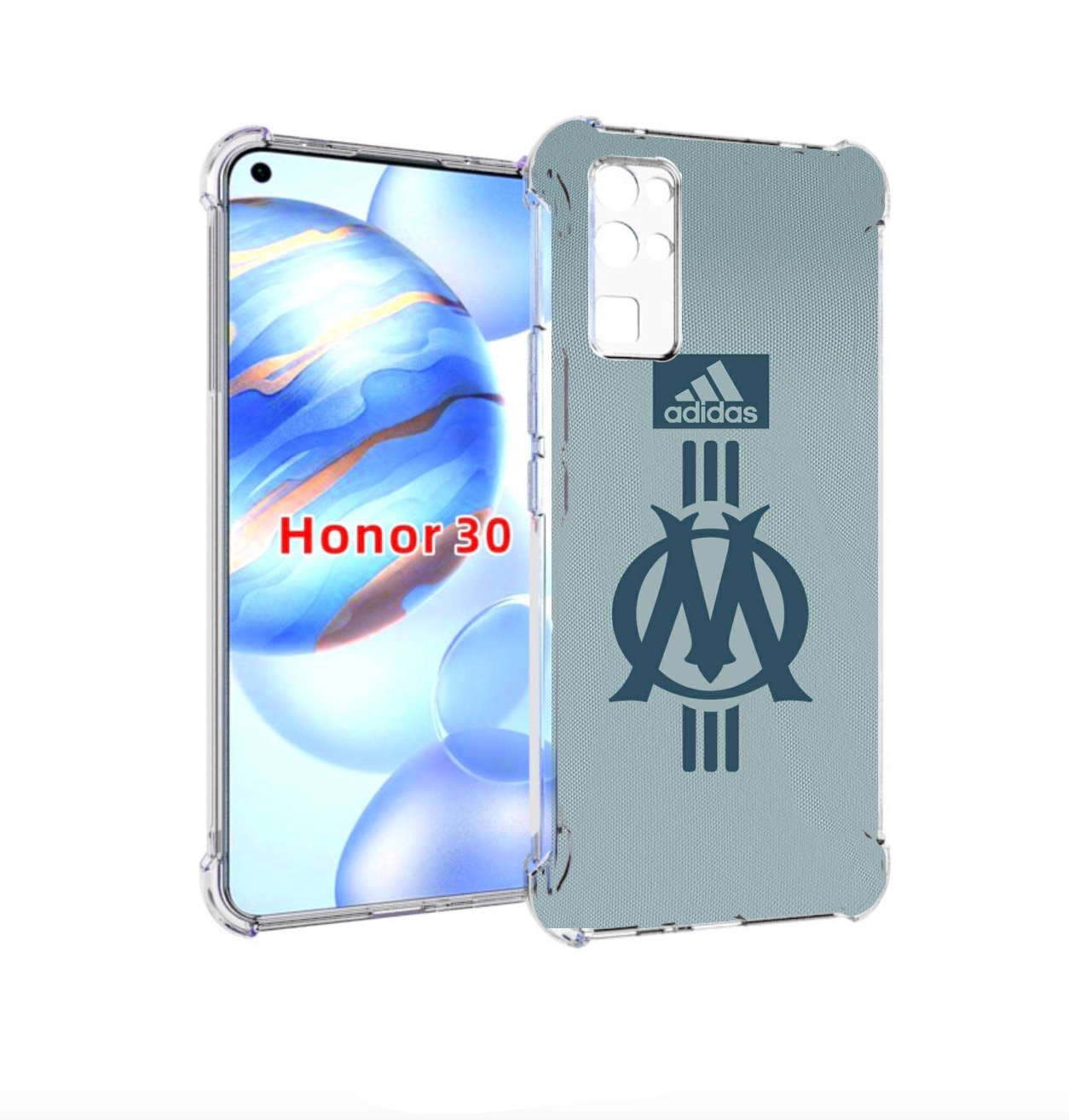 

Чехол бампер MyPads фк марсель для Honor 30 (BMH-AN10) противоуд, Прозрачный, Tocco