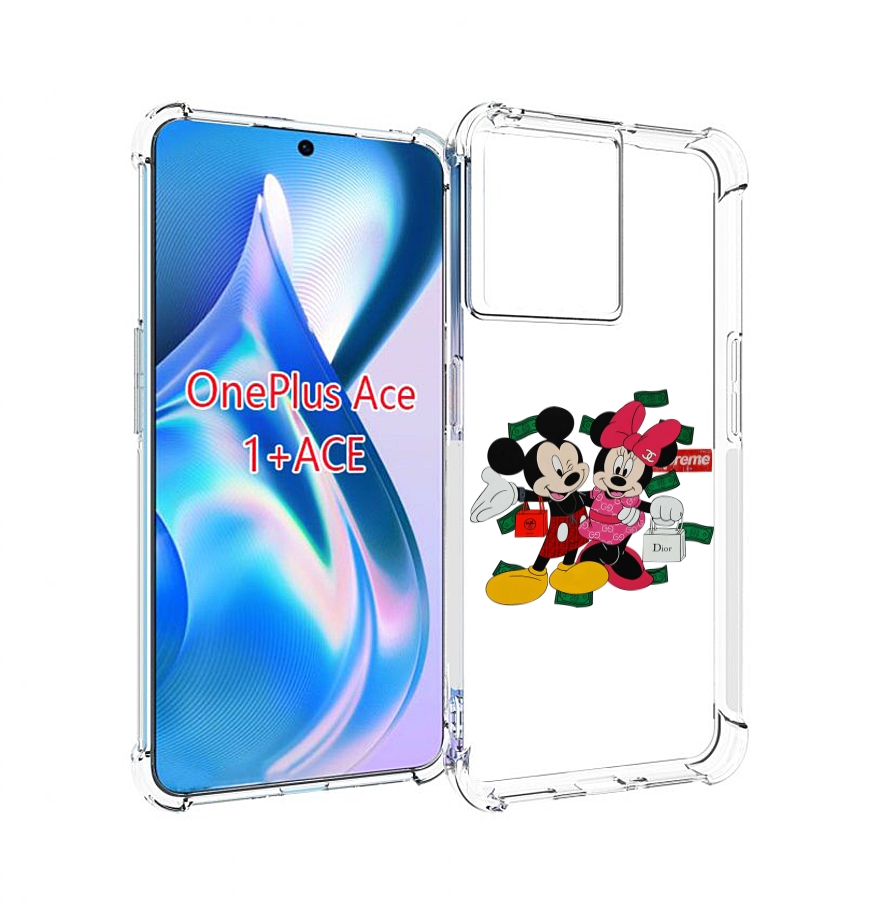 

Чехол MyPads модные-микки-маус детский для OnePlus Ace, Прозрачный, Tocco