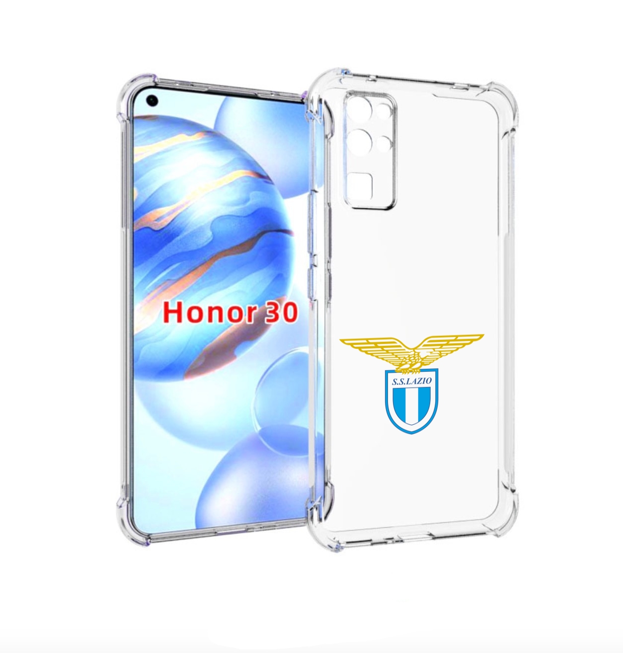 

Чехол бампер MyPads фк лацио для Honor 30 (BMH-AN10) противоударный, Прозрачный, Tocco