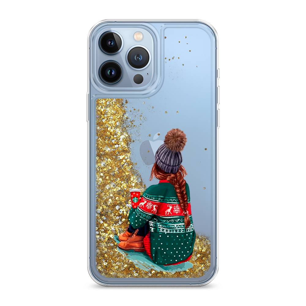 

Жидкий чехол с блестками "Winter dreams" на Apple iPhone 13 Pro Max, 14490-1