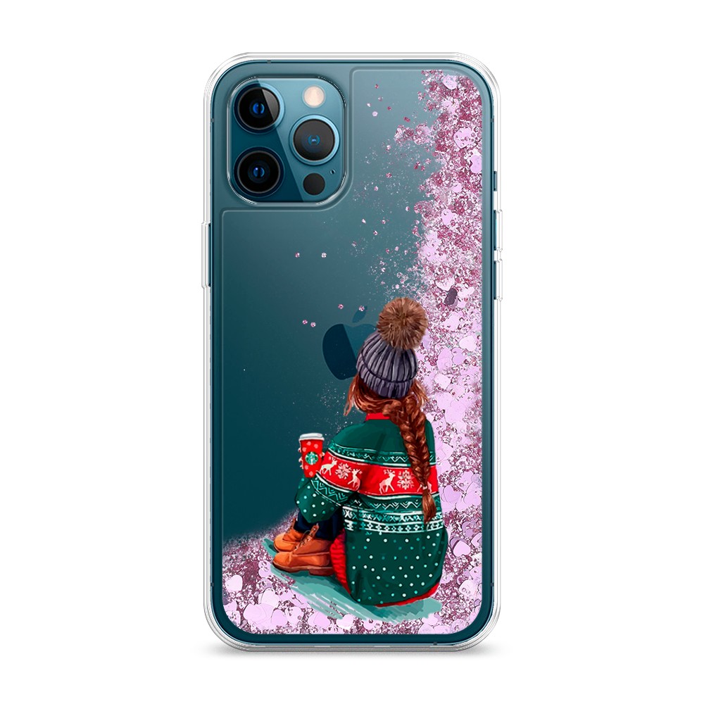

Жидкий чехол с блестками "Winter dreams" на Apple iPhone 12 Pro Max, 12794-1