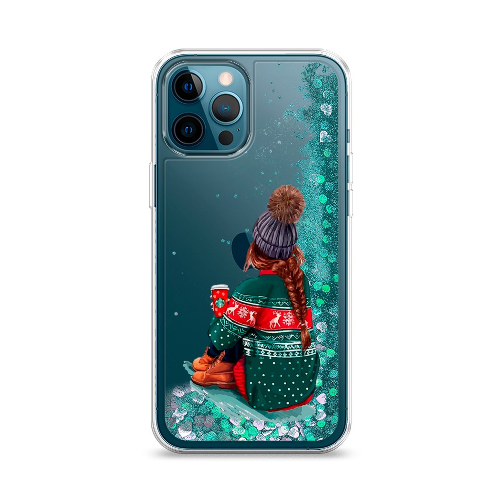 

Жидкий чехол с блестками "Winter dreams" на Apple iPhone 12 Pro, 12895-1