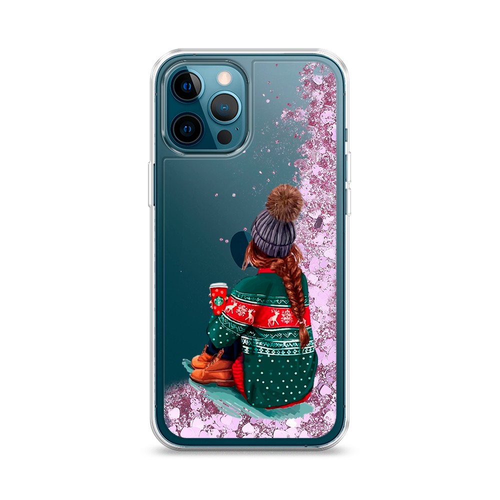 

Жидкий чехол с блестками "Winter dreams" на Apple iPhone 12 Pro, 12894-1