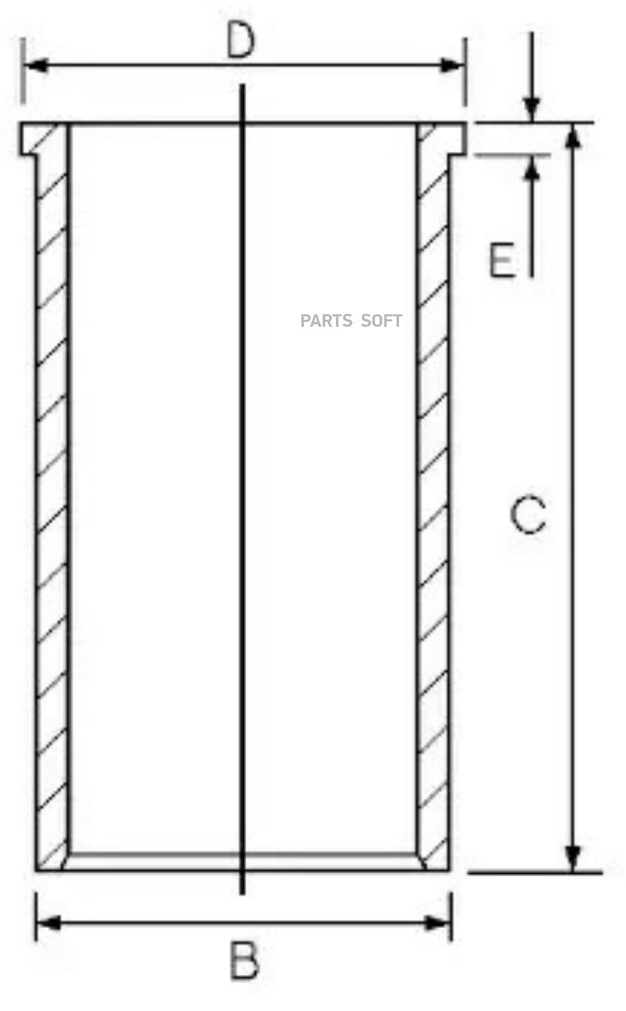 

GOETZE 1402893200 14-028932-00 гильза цилиндра \ Fiat Ducato/Croma 2.5D 89 , Renault Maste