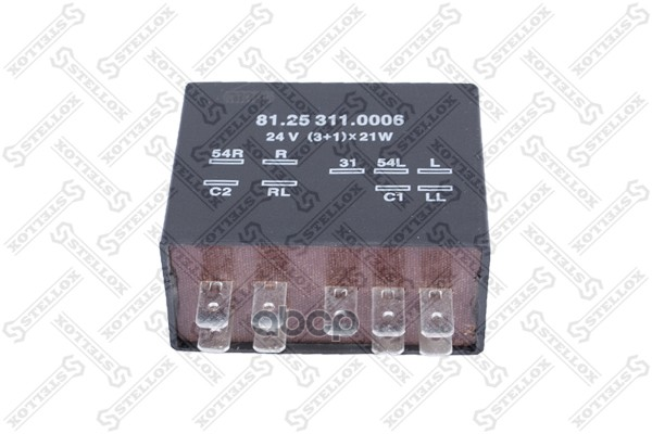 

STELLOX 8805810SX 88-05810-SX_реле поворотов !9 контактов, 24V (3+1)x21W\ MAN F2000