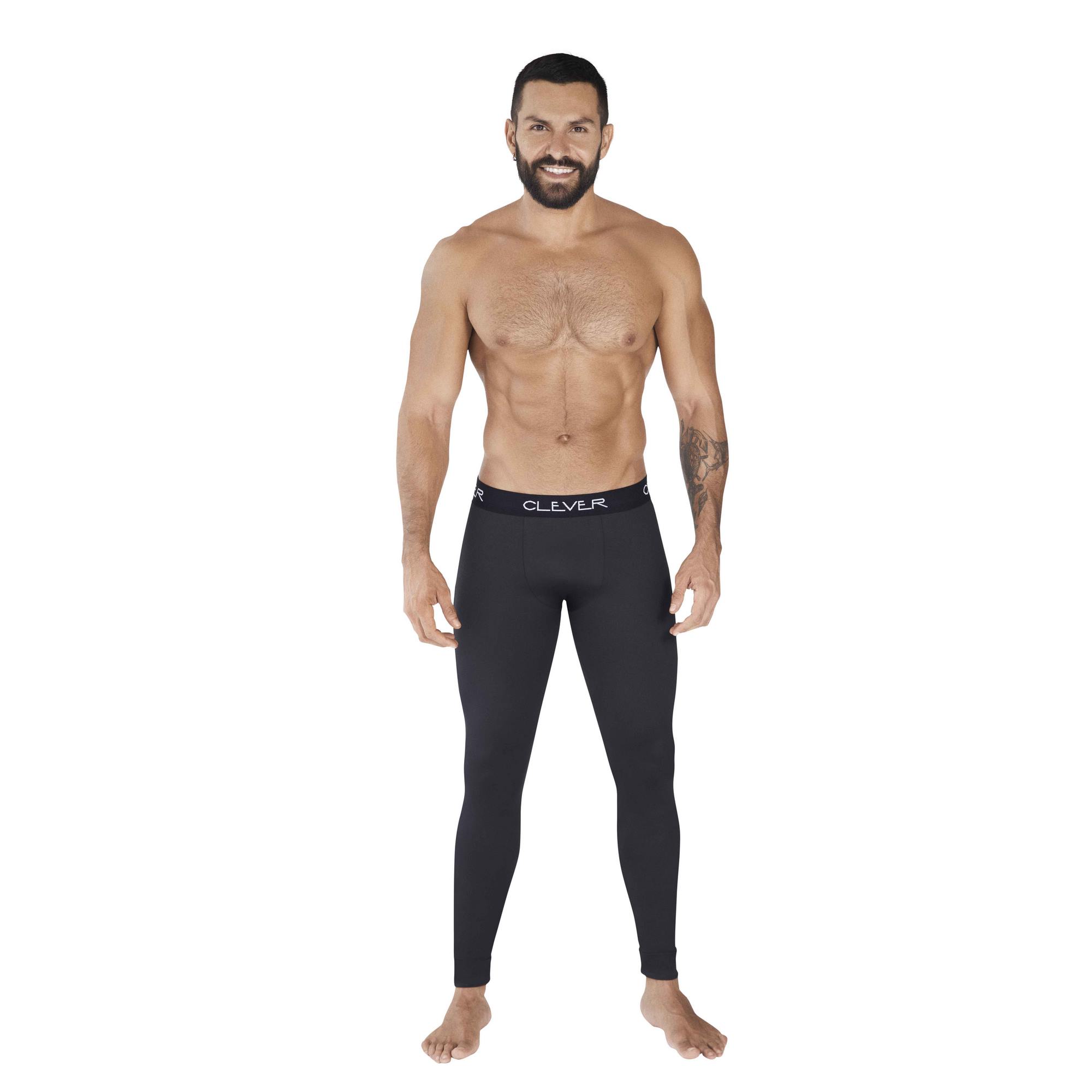 фото Спортивные леггинсы мужские clever masculine underwear 373 черные l