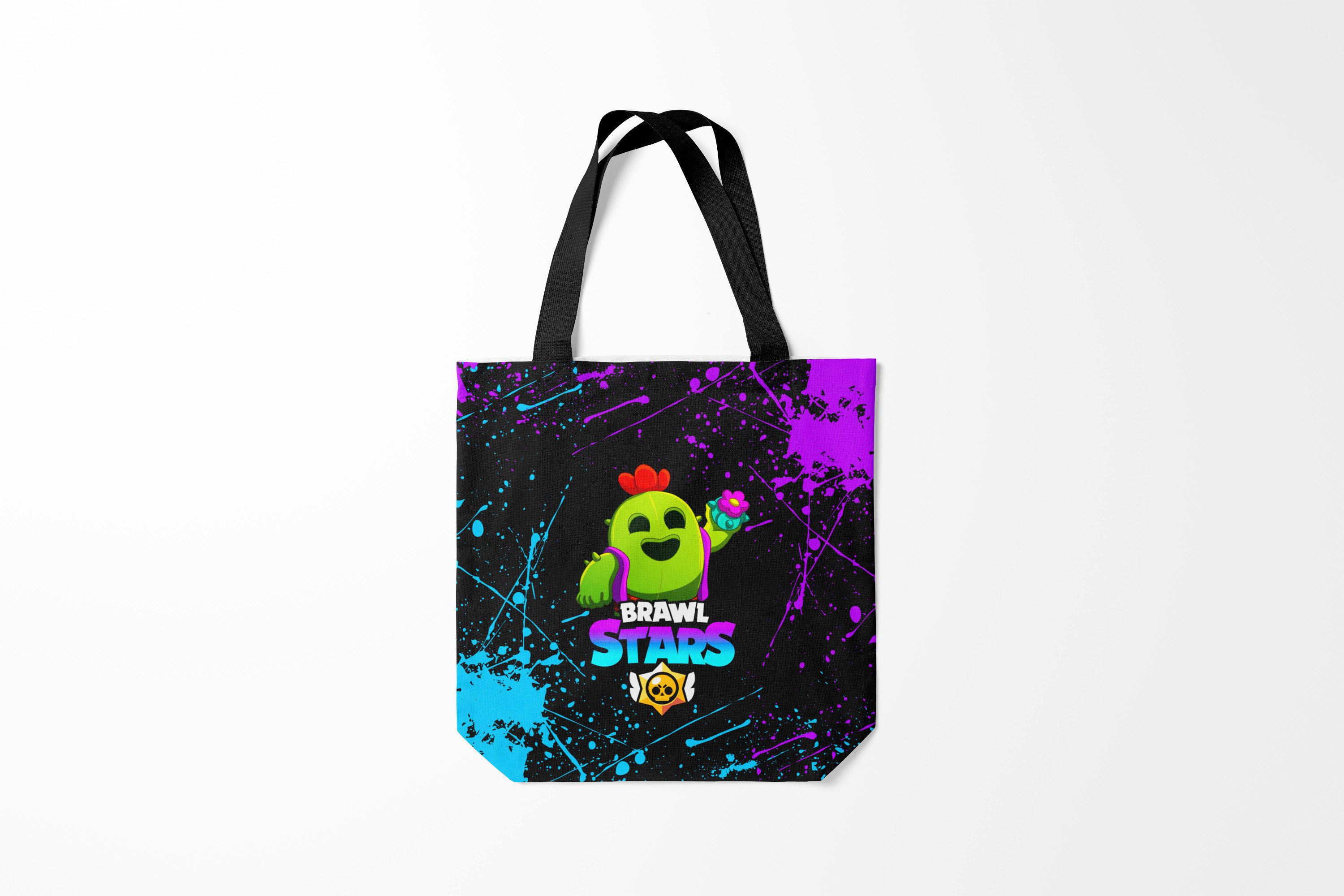

Сумка шoппер унисекс Burnettie Brawl Stars SPIKE, черный, Brawl Stars SPIKE