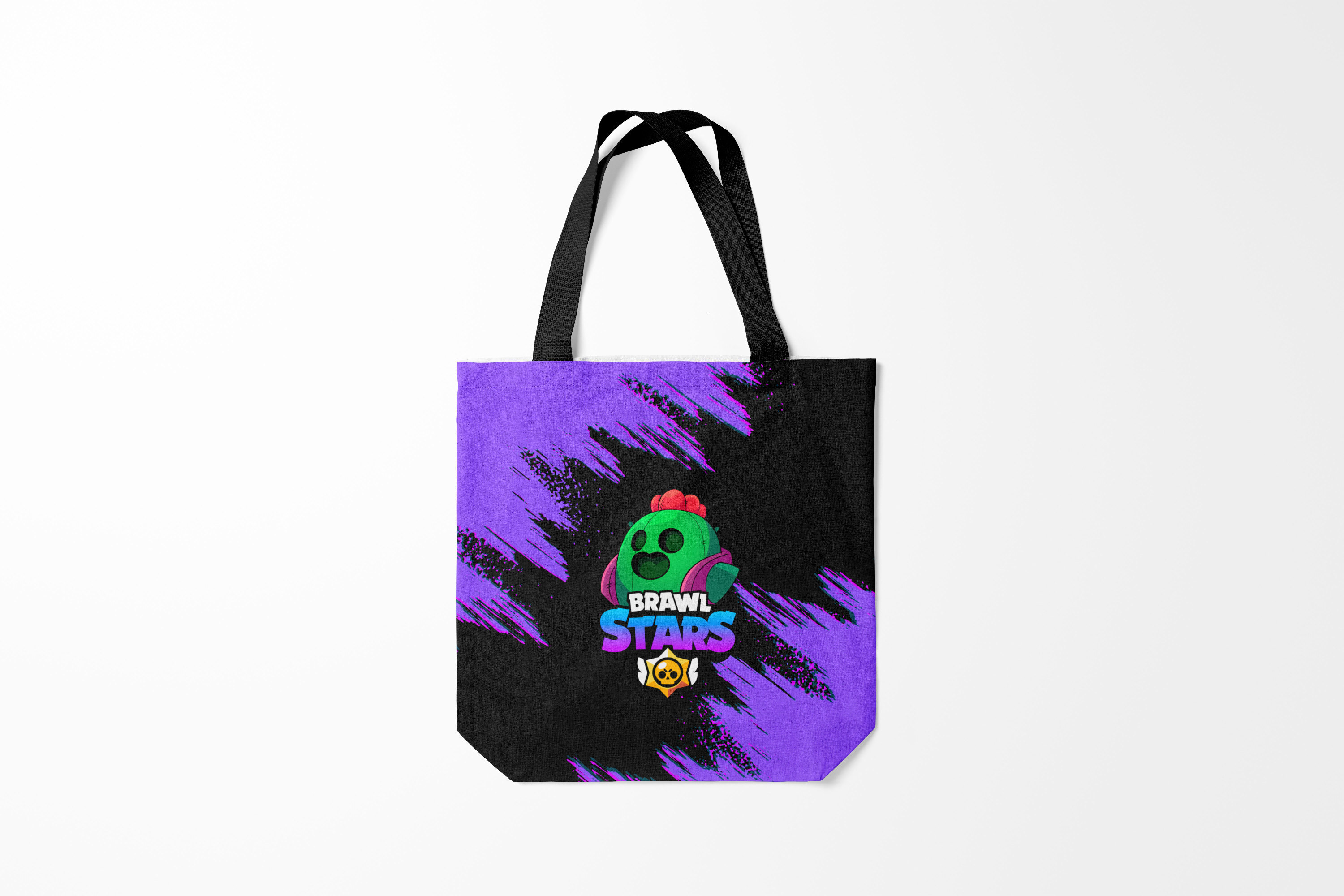 

Сумка шoппер унисекс Burnettie Brawl Stars SPIKE, черный, Brawl Stars SPIKE