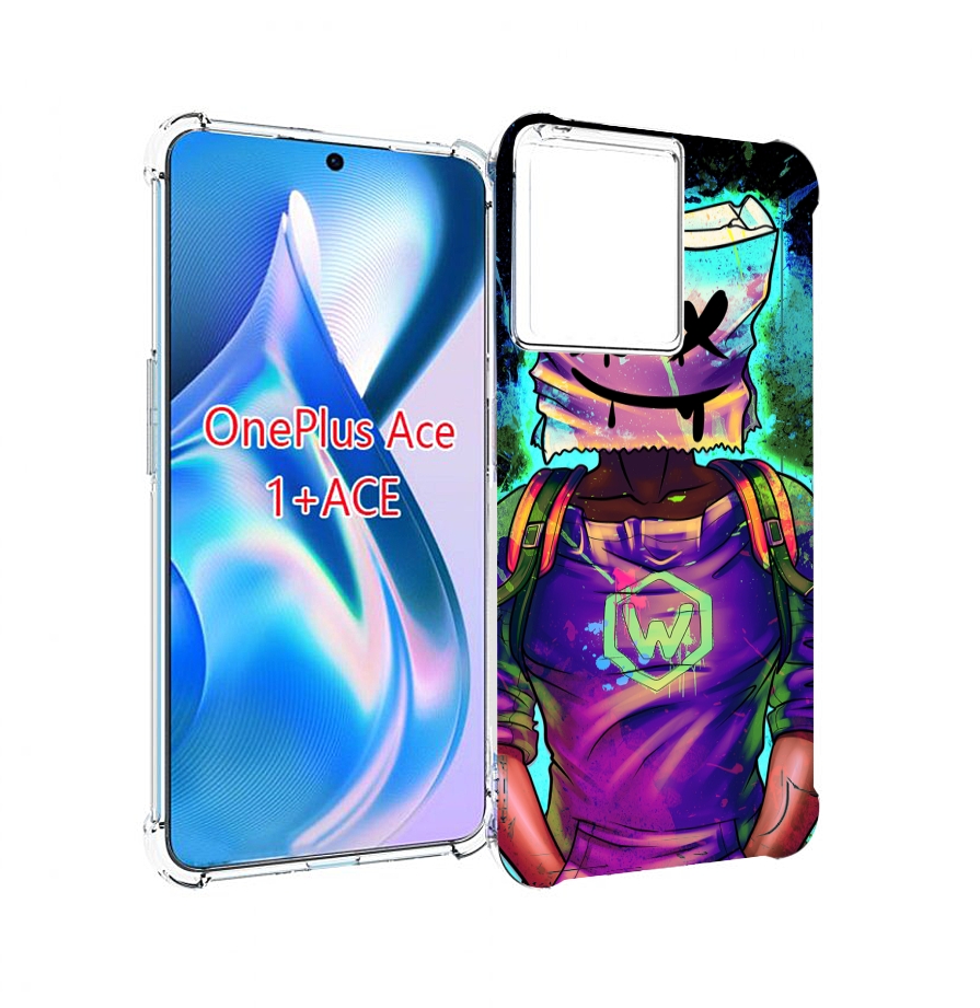 

Чехол MyPads маршмеллоу-глитч для OnePlus Ace, Прозрачный, Tocco