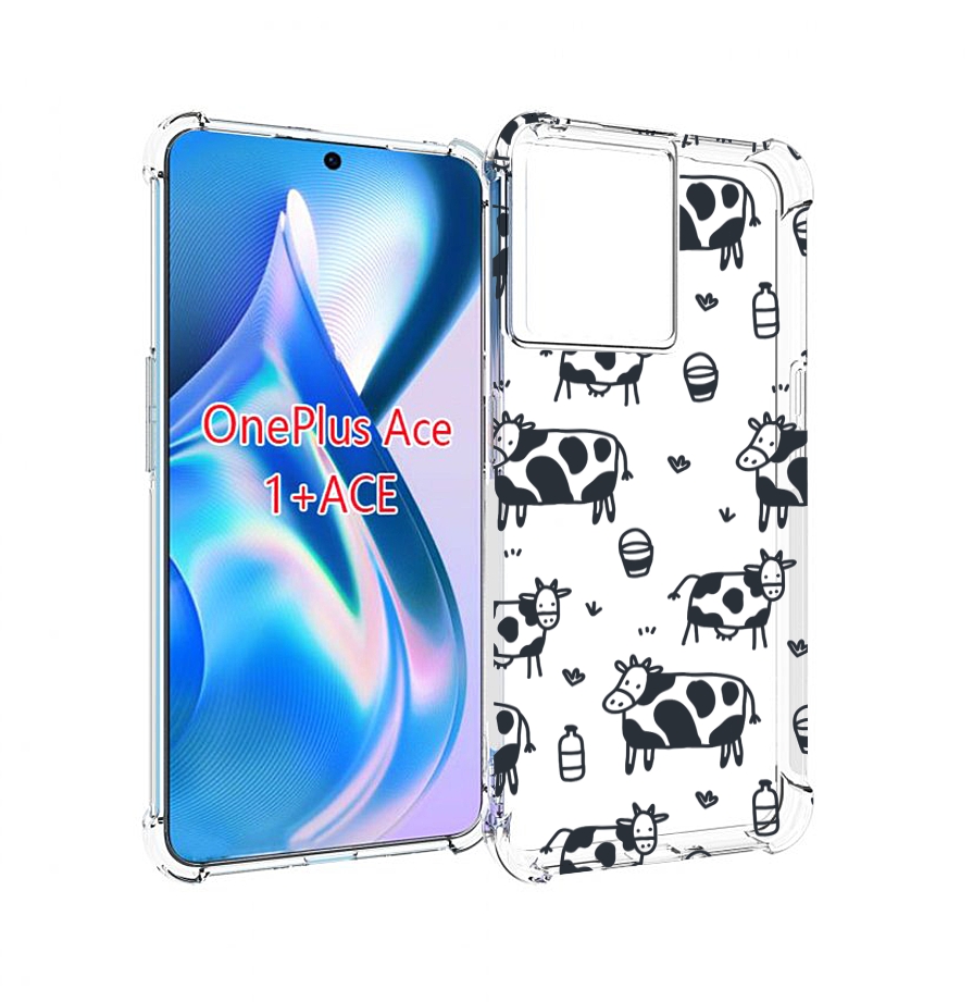 

Чехол MyPads маленькие-коровки для OnePlus Ace, Прозрачный, Tocco