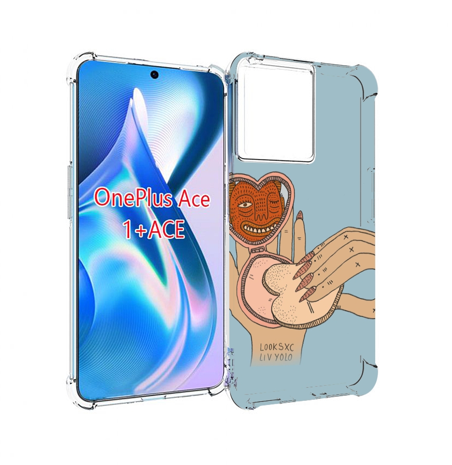 

Чехол MyPads макияж картинка женский для OnePlus Ace, Прозрачный, Tocco