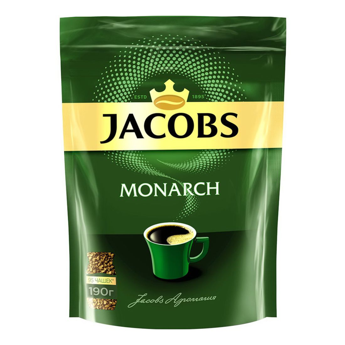 Кофе Jacobs Monarch растворимый 190 г